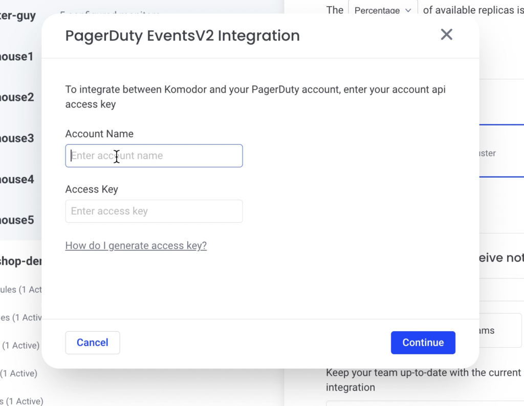 Komodor | Integrating Komodor with PagerDuty 