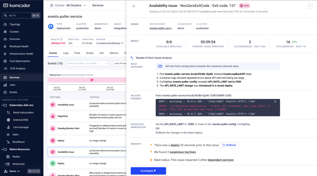 komodor-ai-automatic-troubleshooting