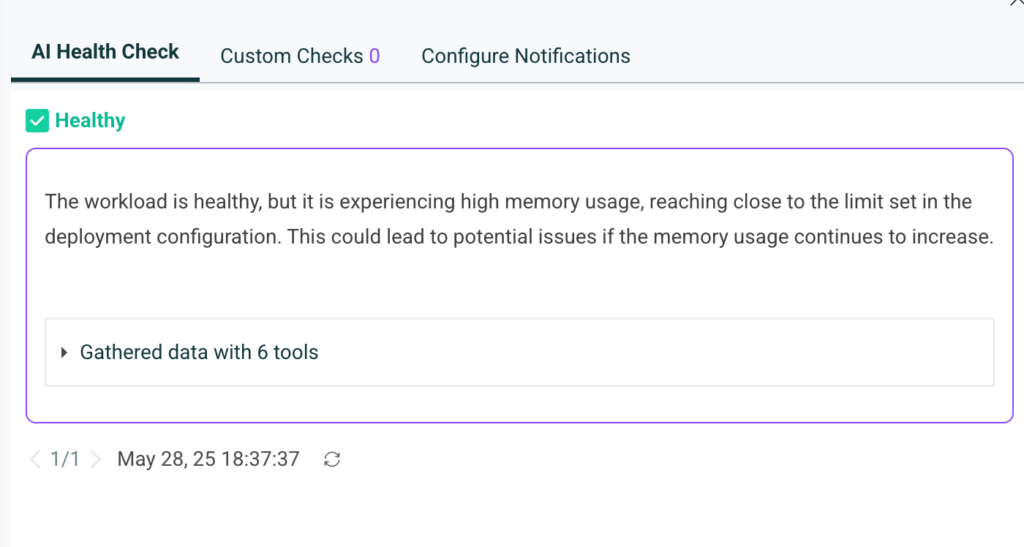 Open Source AI SRE - high memory usage