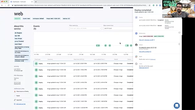 sentry-exception-komodor-webinar-microservice-timeline-kubernetes-troubleshooting-feature-flags-stacktrace-code-error