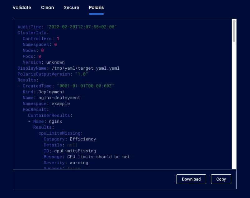 Komodor | ValidKube Update: Adding Polaris to Auto-Audit K8s YAMLs